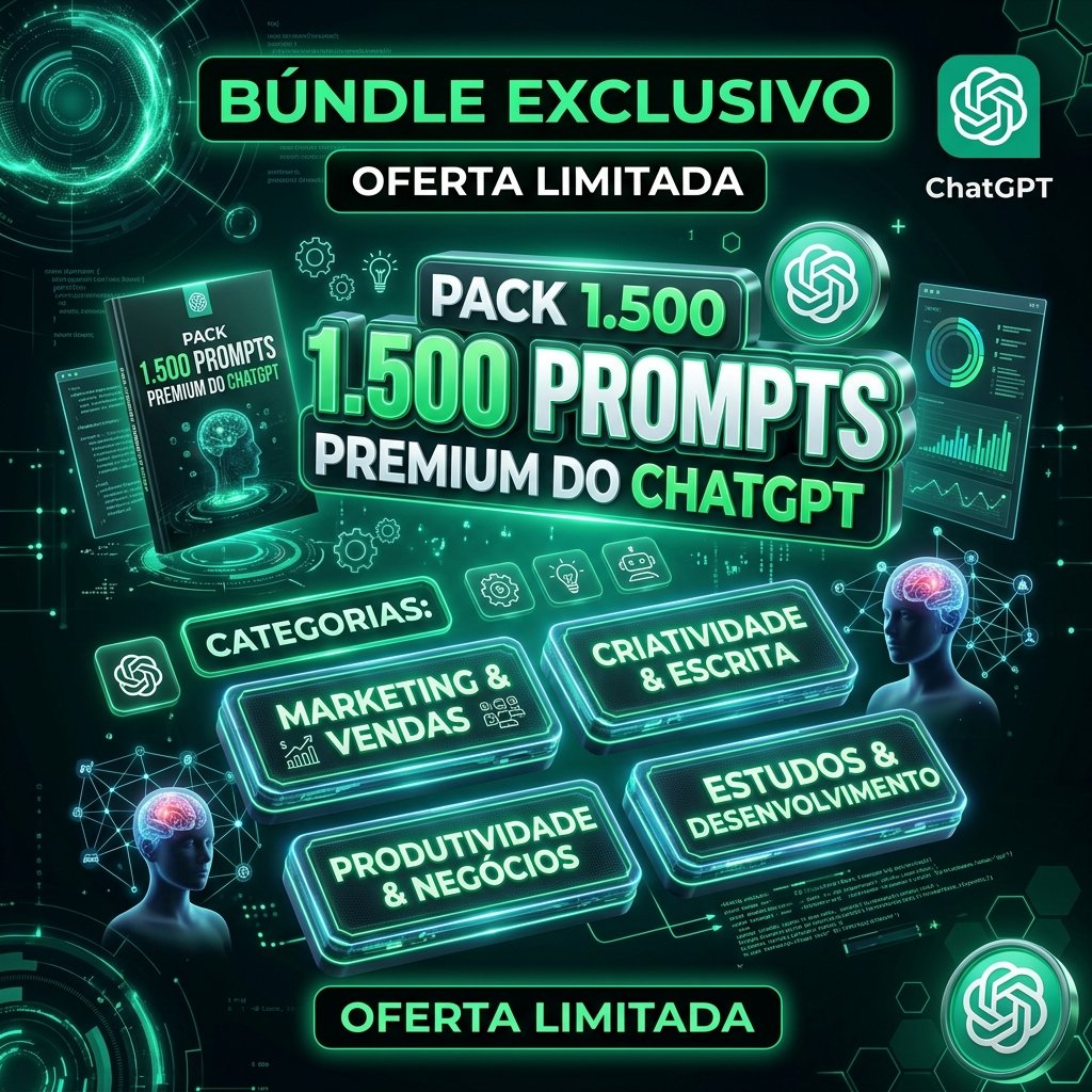 Pack 1.500 Prompts Premium do ChatGPT